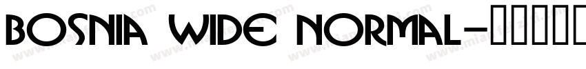 Bosnia Wide Normal字体转换